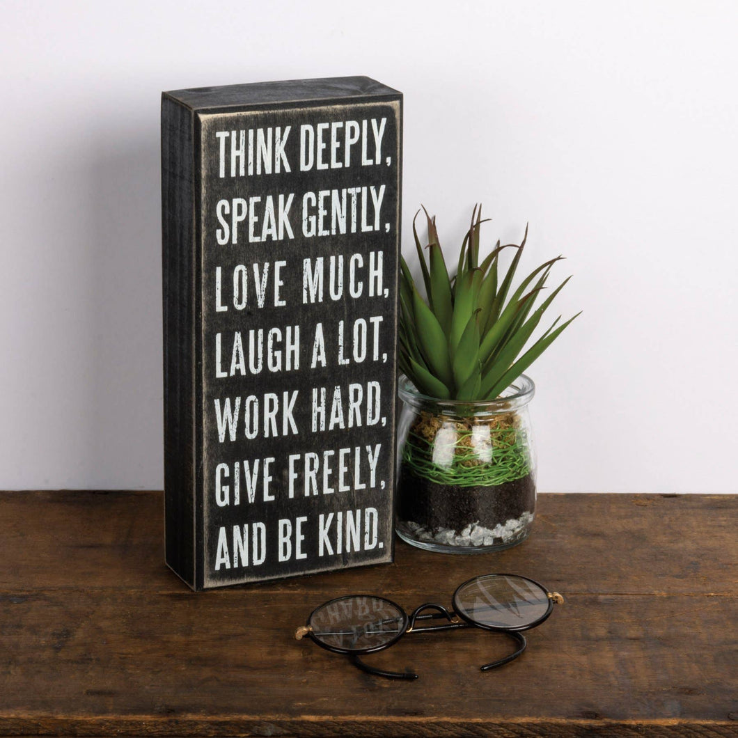 Box Sign decor