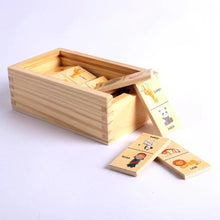 Load image into Gallery viewer, Toy: Wooden Dominos, Noah&#39;s Ark
