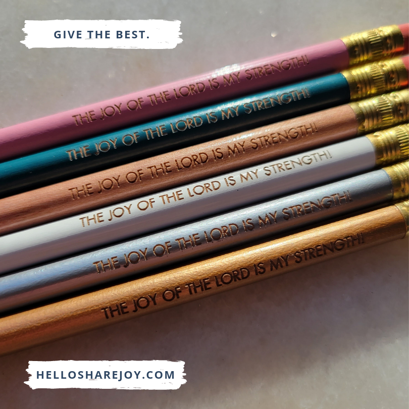 Pencils - Joy of the Lord! (6-pack)